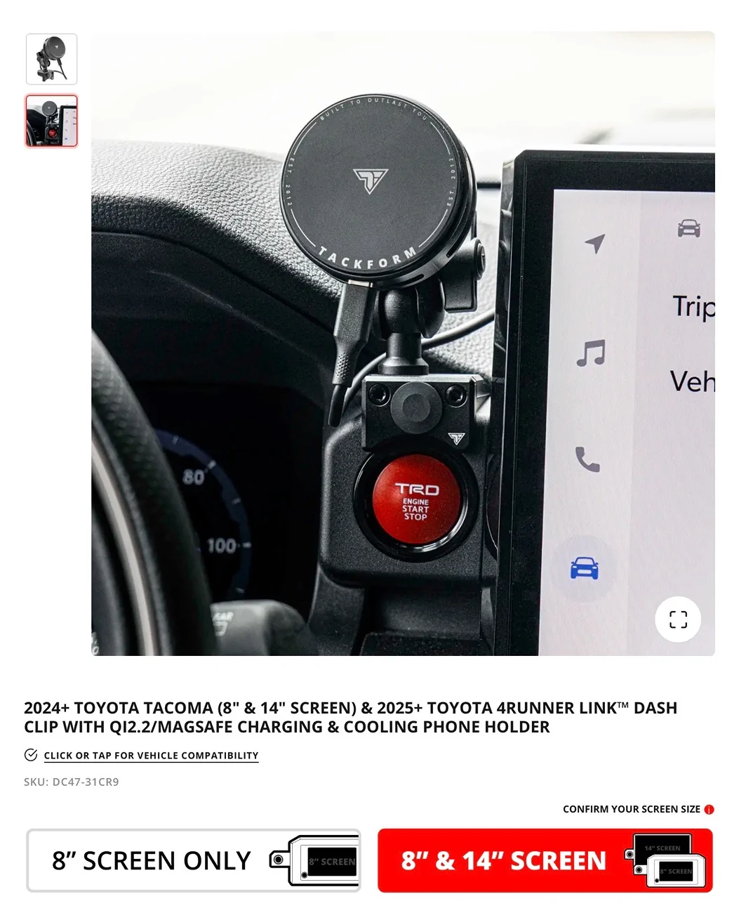 2025 2026 4runner 6th gen Tackform Cellphone Mount IMG_1239