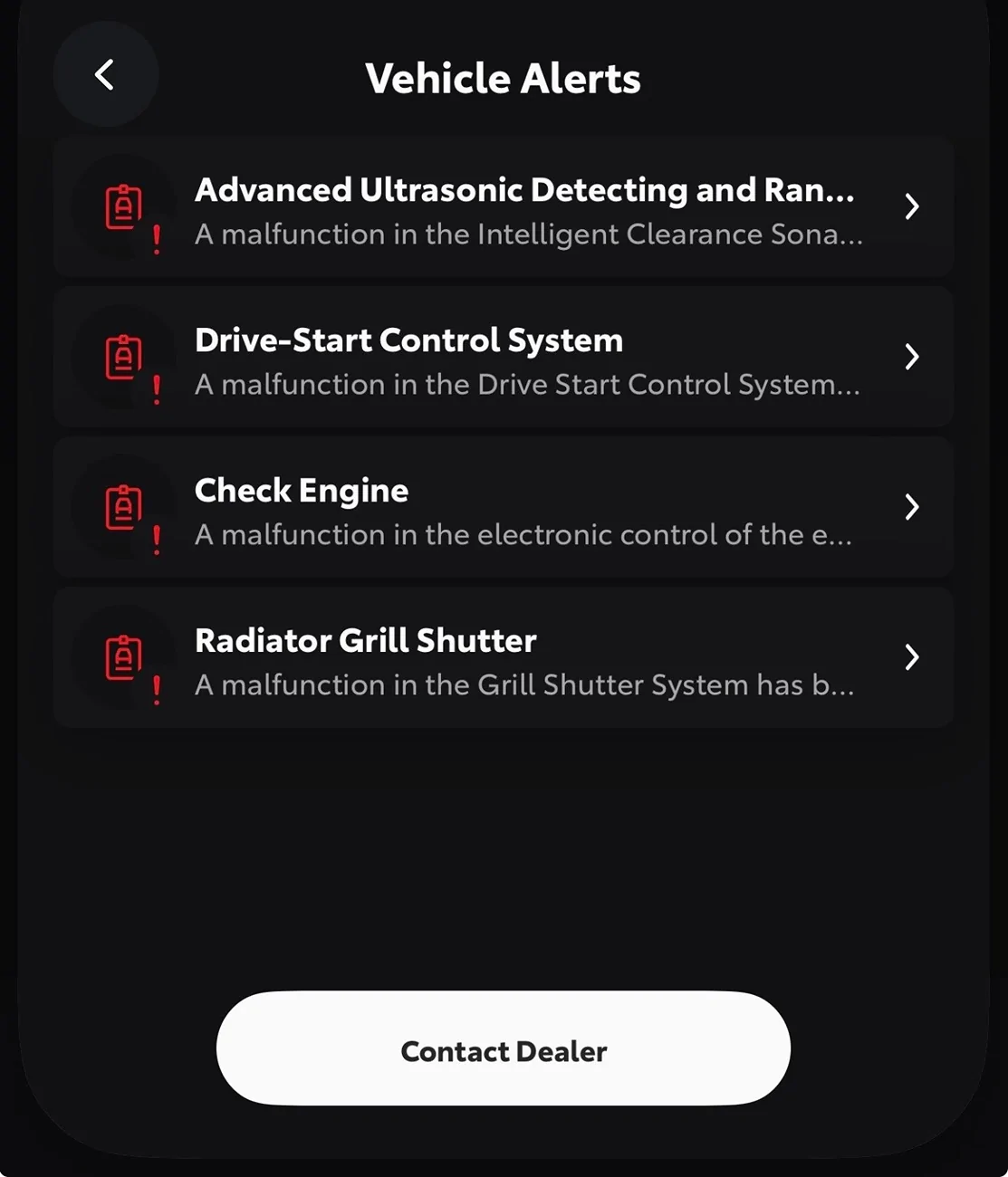 2025 2026 4runner 6th gen Grill Swap threw a tons of codes, anyone else have this issue with the swap? IMG_1618
