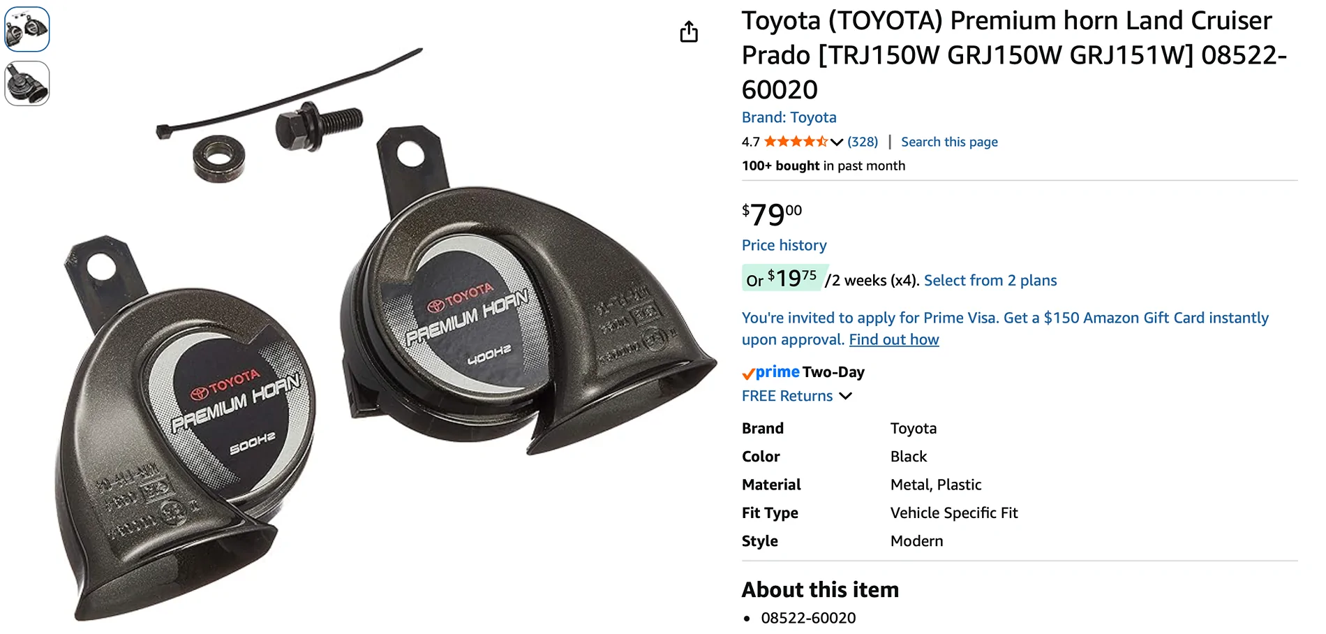 2025 2026 4runner 6th gen Car Horn-Want a more powerful HONK out of the I-Force Screenshot 2026-04-29 at 9.57.40 AM