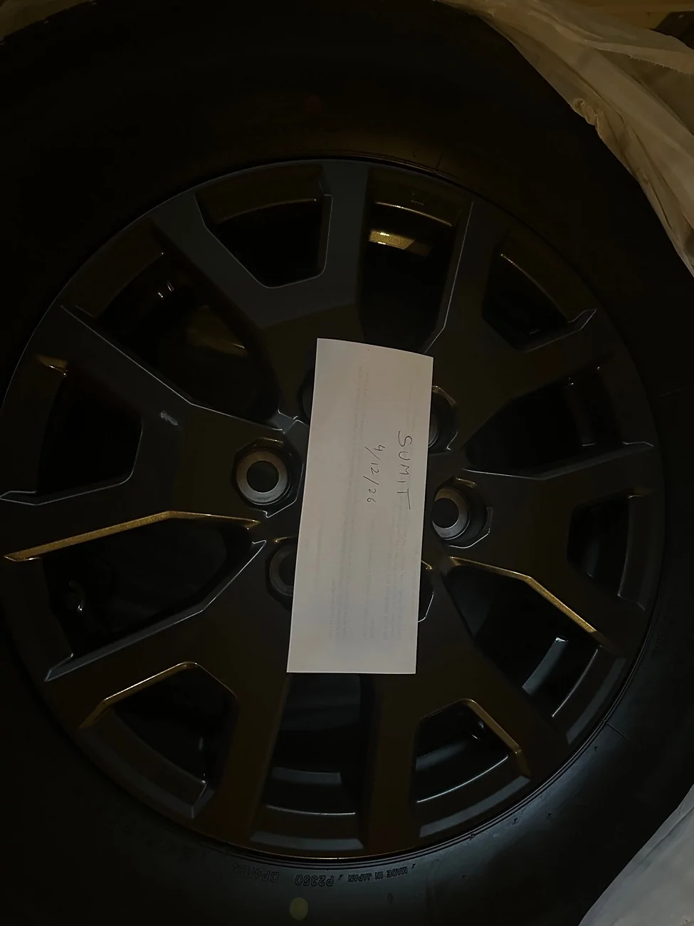 2025 2026 4runner 6th gen WTS 2026 SR5 Wheels / Tires set $425 IMG_4676