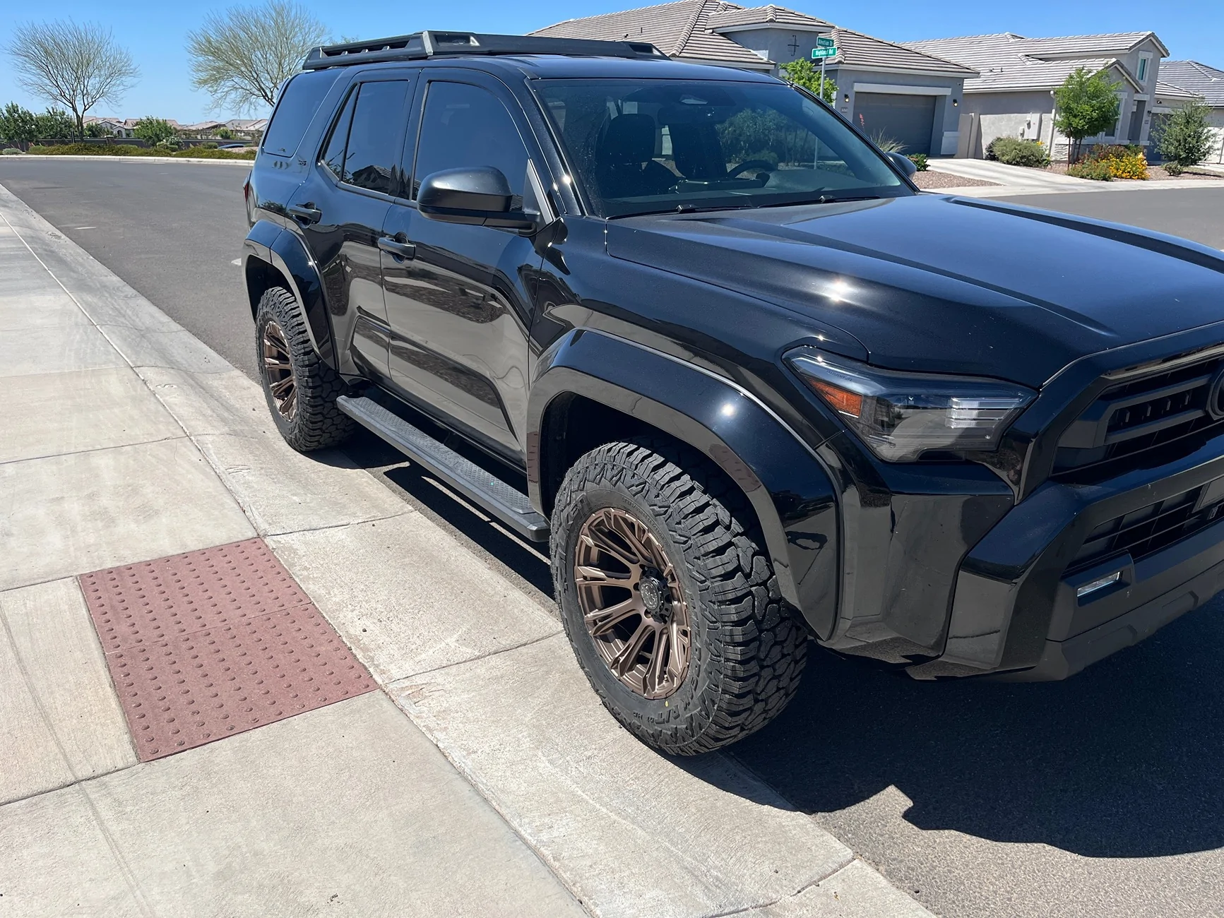 2025 2026 4runner 6th gen Rough Country Fender Flare Installed IMG_2807