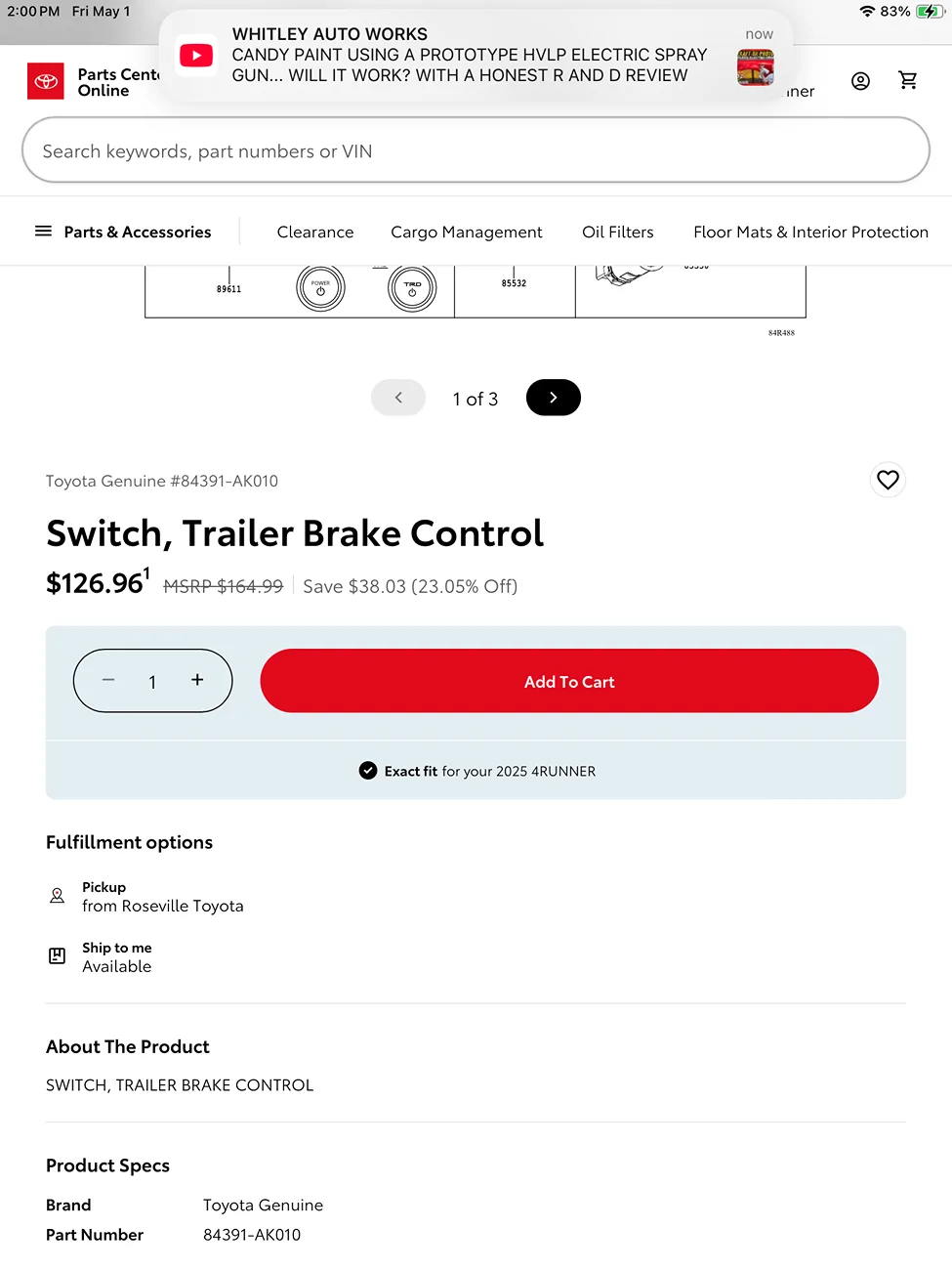 2025 2026 4runner 6th gen Looking for recommendation for trailer brake controller IMG_2551