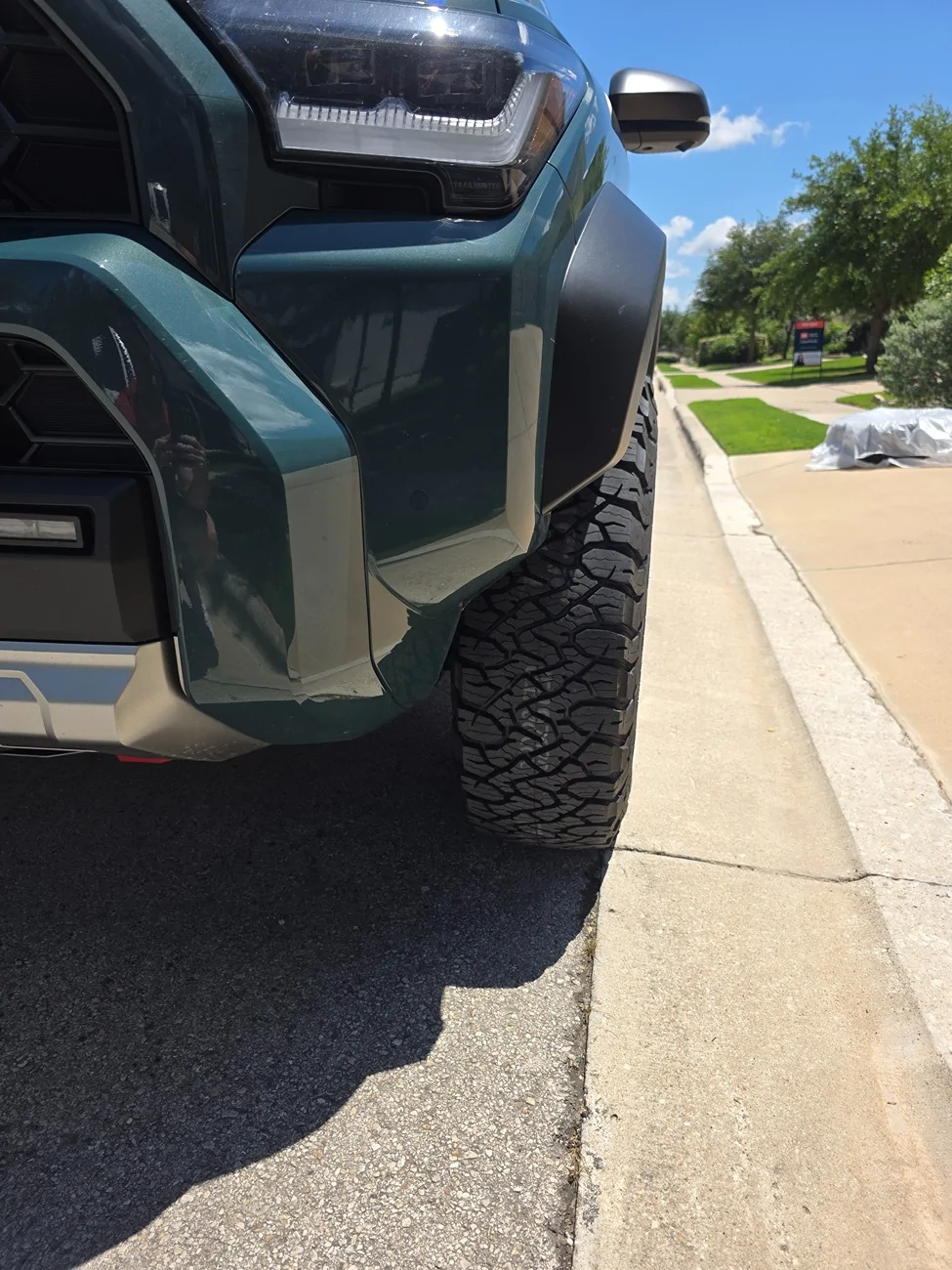 2025 2026 4runner 6th gen 275/70/18 BFG KO3 +20 Offset No Rub 20260502_123542