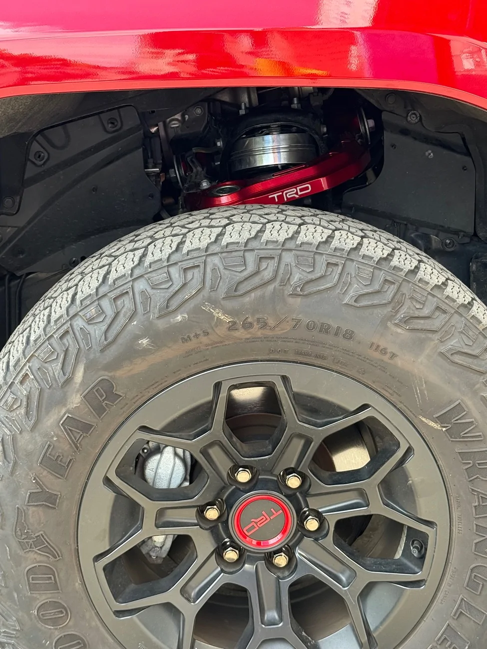 2025 2026 4runner 6th gen 2025 Supersonic Red TRD Sport build w/ ReadyLift 2.5" SST + TRD Pro upgrades IMG_6841