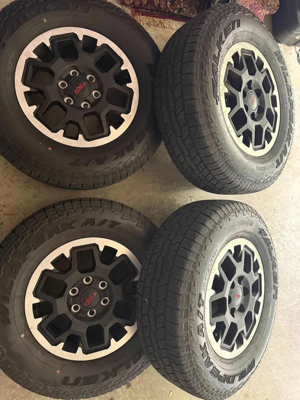 2025 2026 4runner 6th gen 2026 TRD Off-Road Premium 18” Wheels + Falken Wildpeak AT3W 265/70R18 – 400 Miles – Maryland IMG_4432