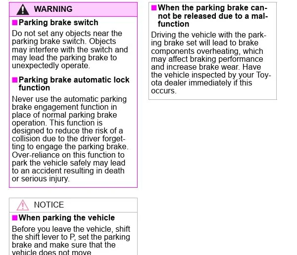 2025 2026 4runner 6th gen Learned something today about the Parking Brake Captur
