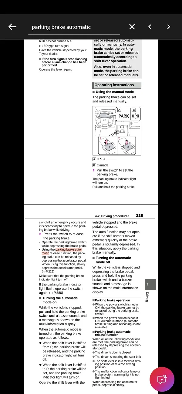 2025 2026 4runner 6th gen Learned something today about the Parking Brake Screenshot_20260505_173339_Adobe Acrobat