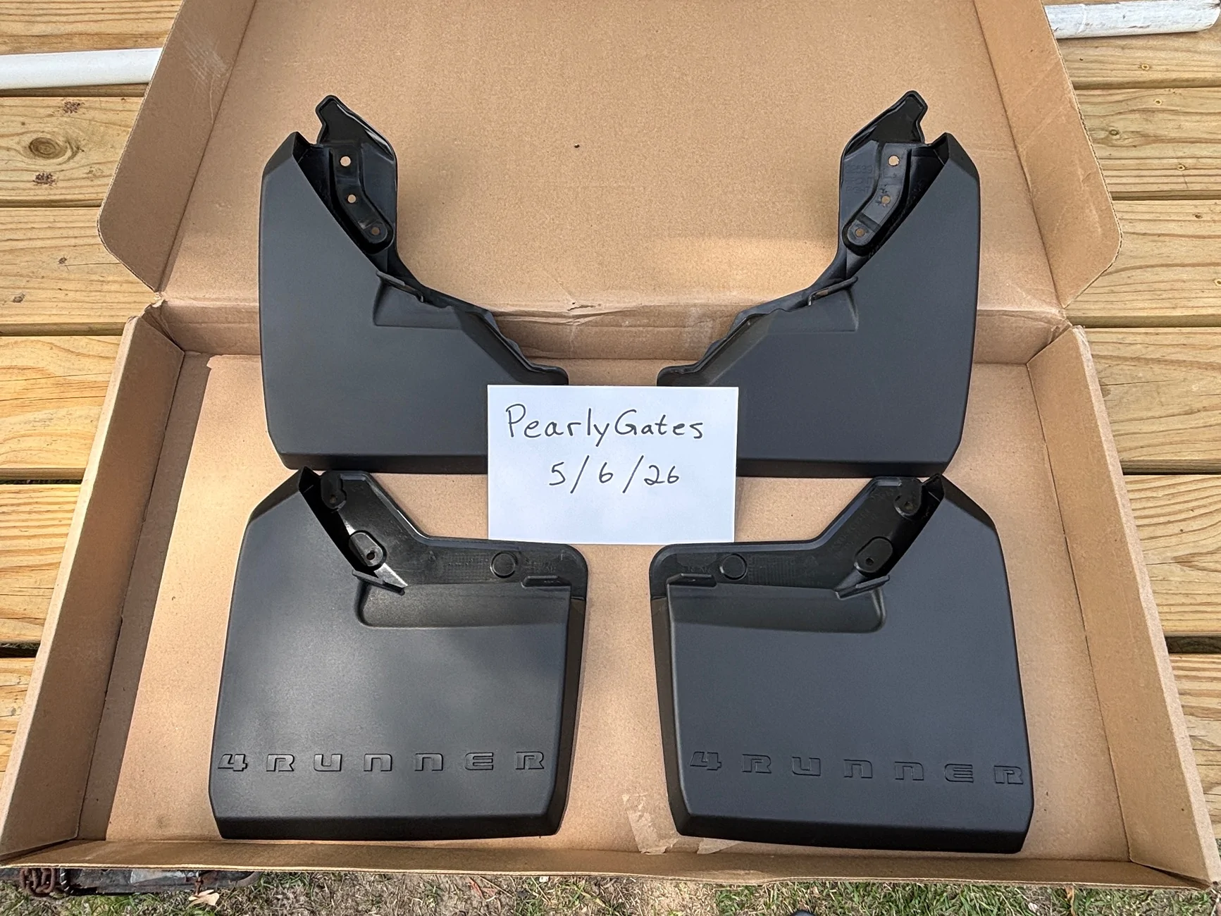 2025 2026 4runner 6th gen Mudguards - TRD Pro-Black #PK389-35S10-TP $60 + shipping IMG_3148