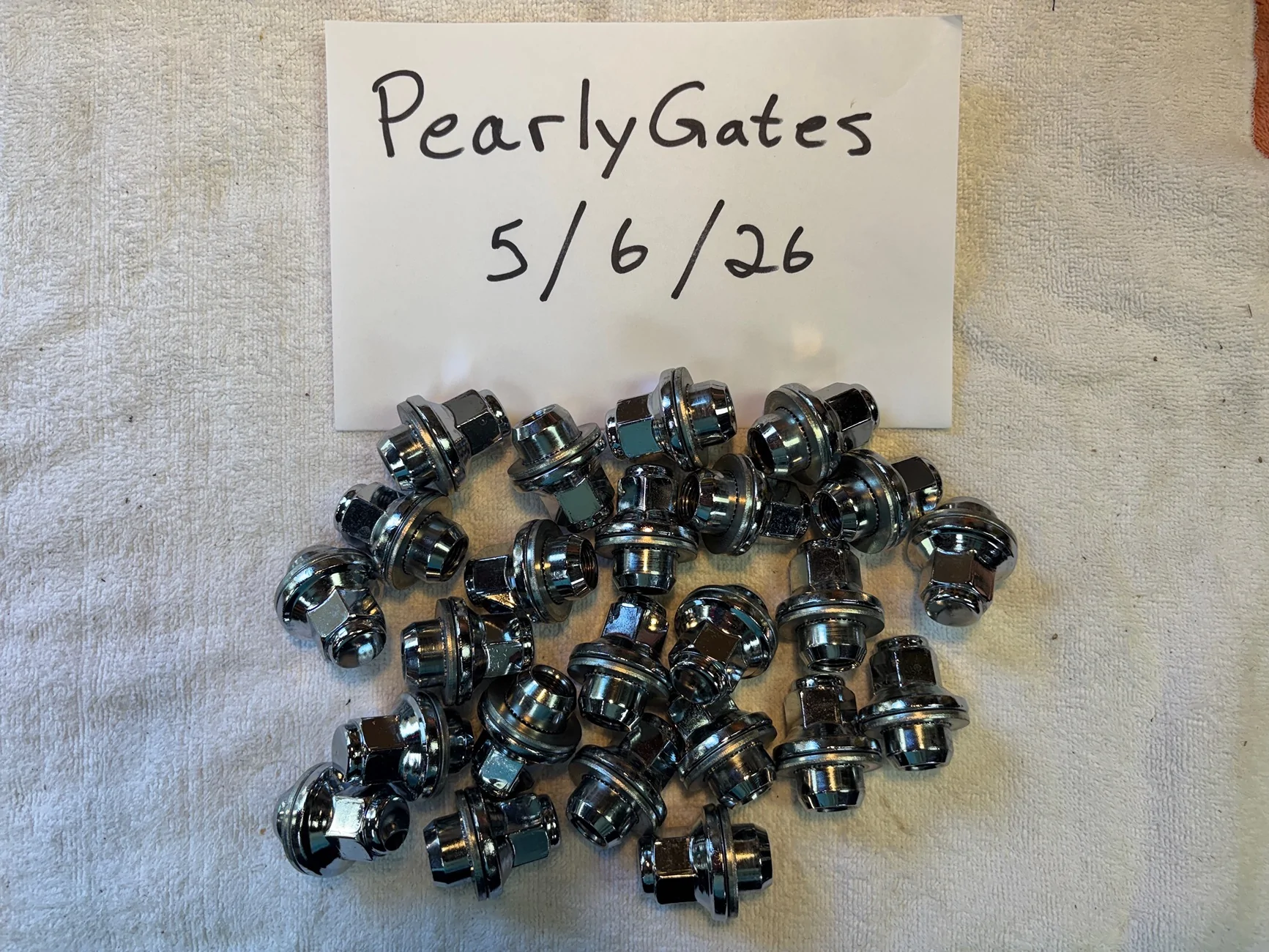 2025 2026 4runner 6th gen OEM Chrome Lug Nuts, Set of 24, 14x1.5 mm, $60 + shipping IMG_3160