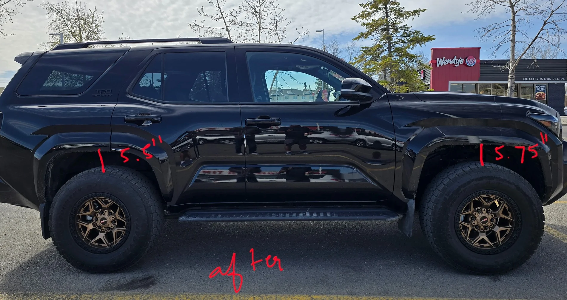 2025 2026 4runner 6th gen Bilstein 5100 suspension lift kit installed on a Limited with AVS - review (ride quality improved) 20260508_112337