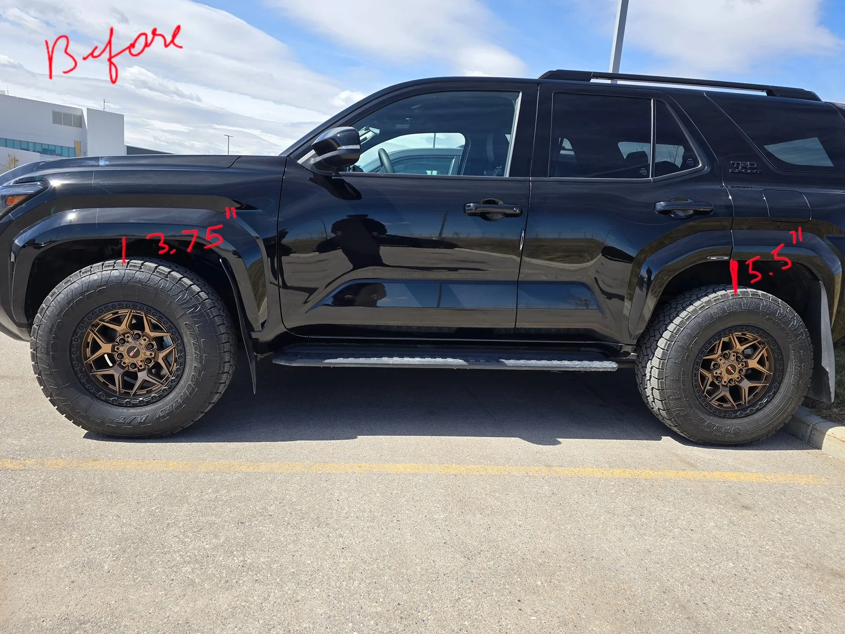2025 2026 4runner 6th gen Bilstein 5100 suspension lift kit installed on a Limited with AVS - review (ride quality improved) 20260504_120948