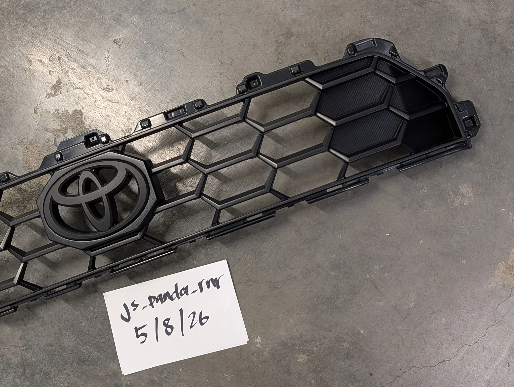 2025 2026 4runner 6th gen FS: Off Road grille with black emblem overlay PXL_20260508_220811520