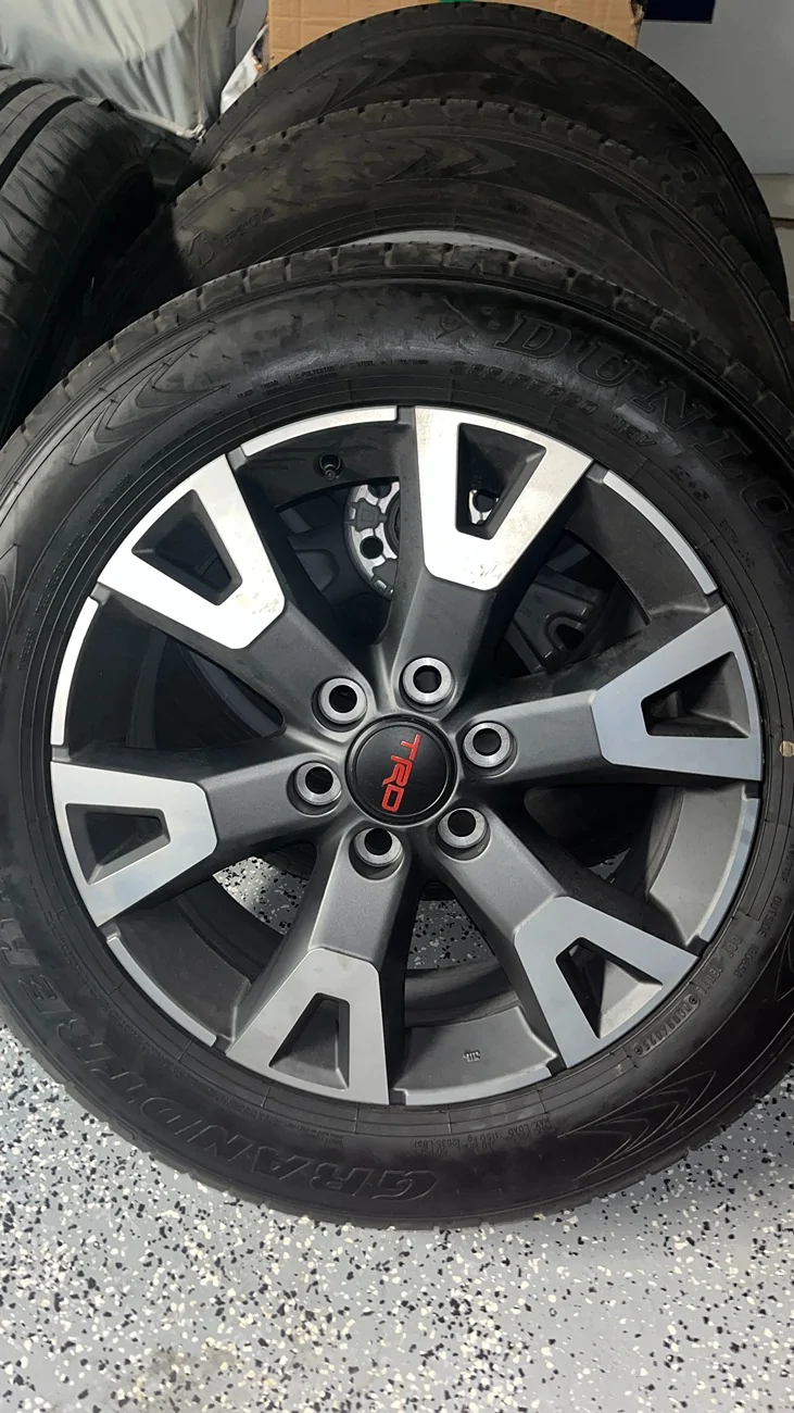 2025 2026 4runner 6th gen 2026 OEM Toyota 4Runner TRD Sport Premium 20” Wheels & Tires Set of 4 IMG_5337