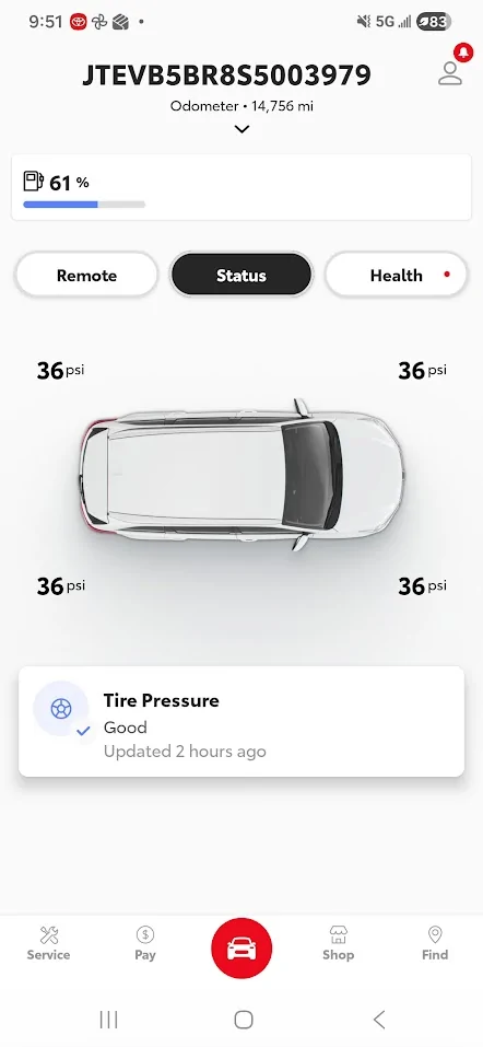 2025 2026 4runner 6th gen Remote Connect No Subscription - "live" info still available on app Screenshot_20260511_095148_Toyota