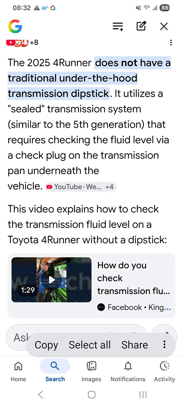 2025 2026 4runner 6th gen Can’t find the transmission drain plug Screenshot_20260512_083206_Googl
