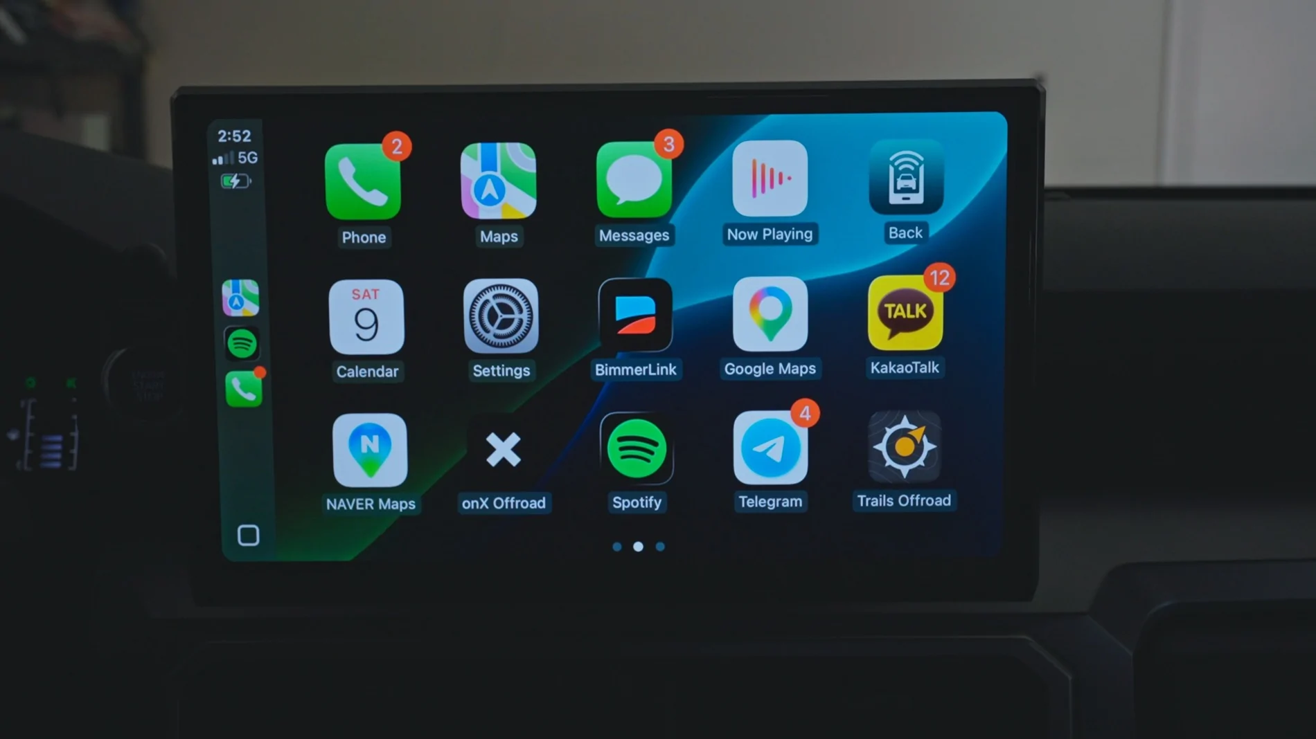 2025 2026 4runner 6th gen Installed Aftermarket 14 Inch Screen Head Unit Upgrade (CarTrimHome C12) Apply Car Play