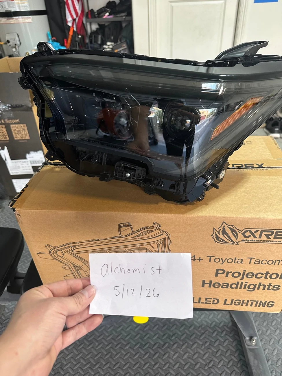 2025 2026 4runner 6th gen Alpharex Luxx Headlights Alpha Black IMG_5864