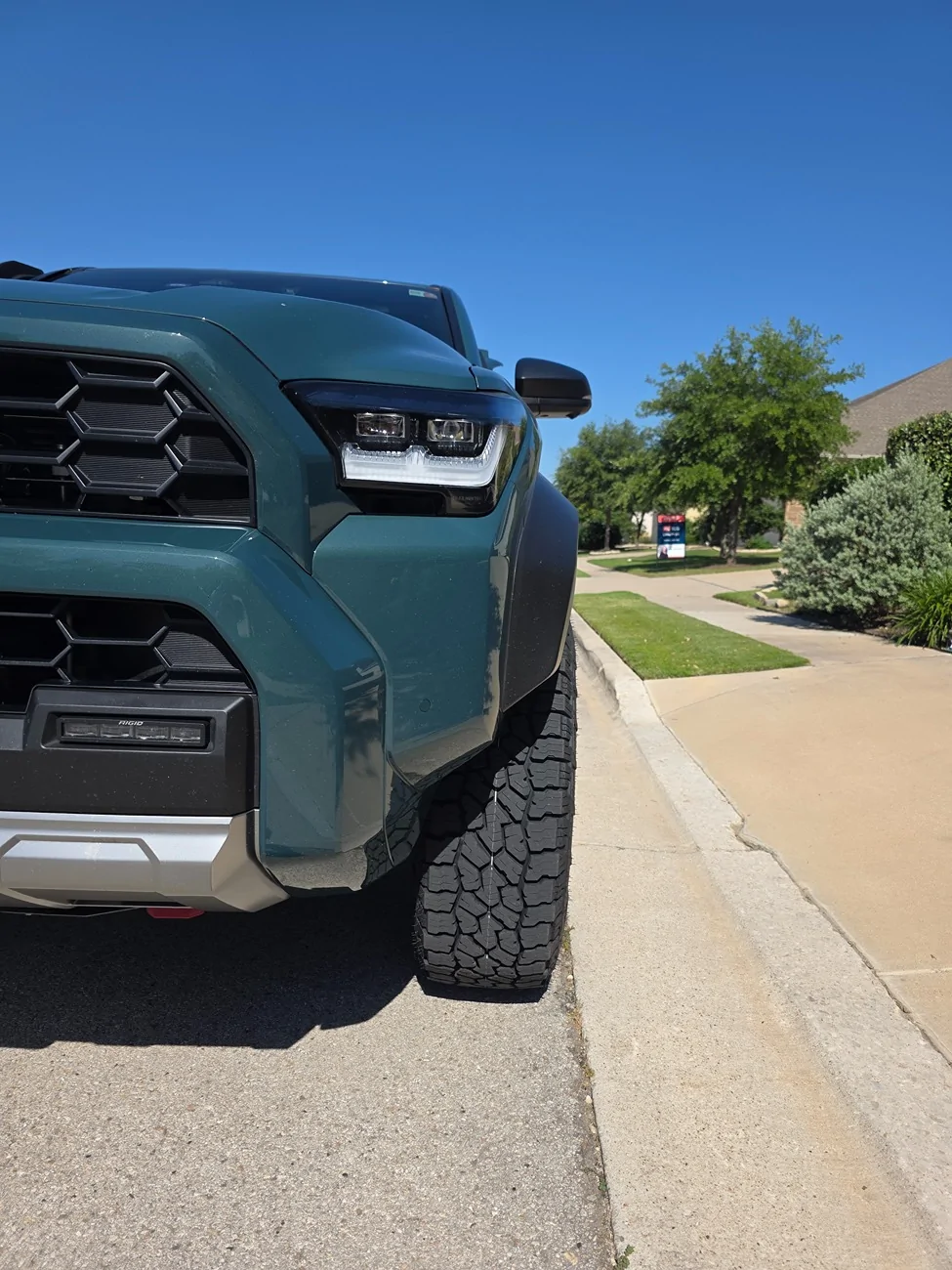 2025 2026 4runner 6th gen 265/70/18 Falken Wildpeak AT4W +20 Offset setup installed 20260513_164119