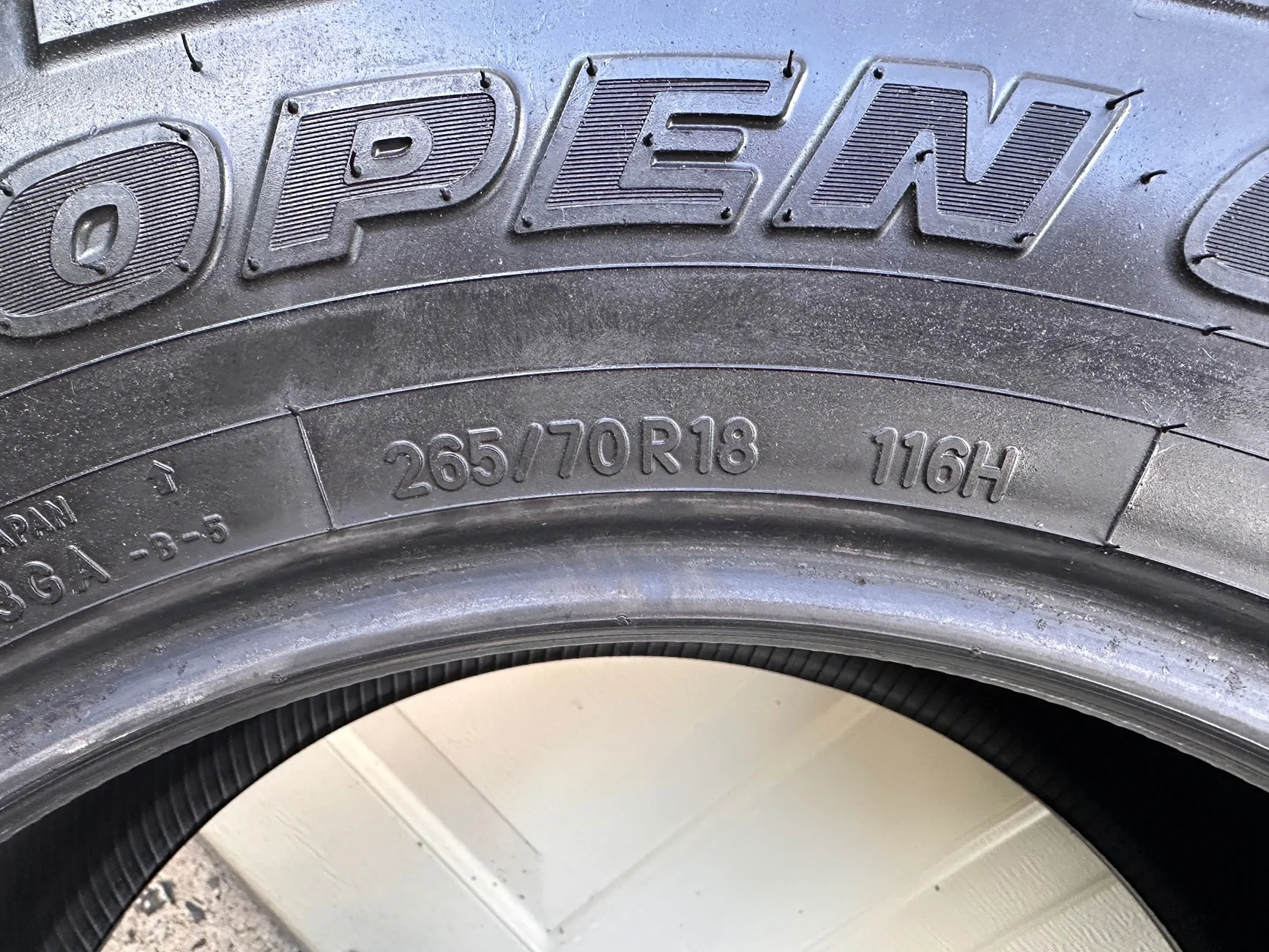 2025 2026 4runner 6th gen OEM Toyo Open Country AT3 265/70 R18 IMG_8989