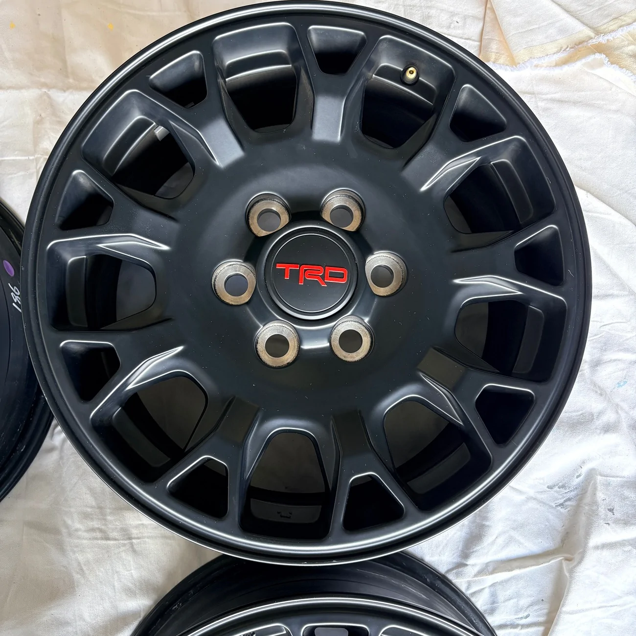 2025 2026 4runner 6th gen For Sale OEM TRD 18” Flat Black Alloy Wheels IMG_7020