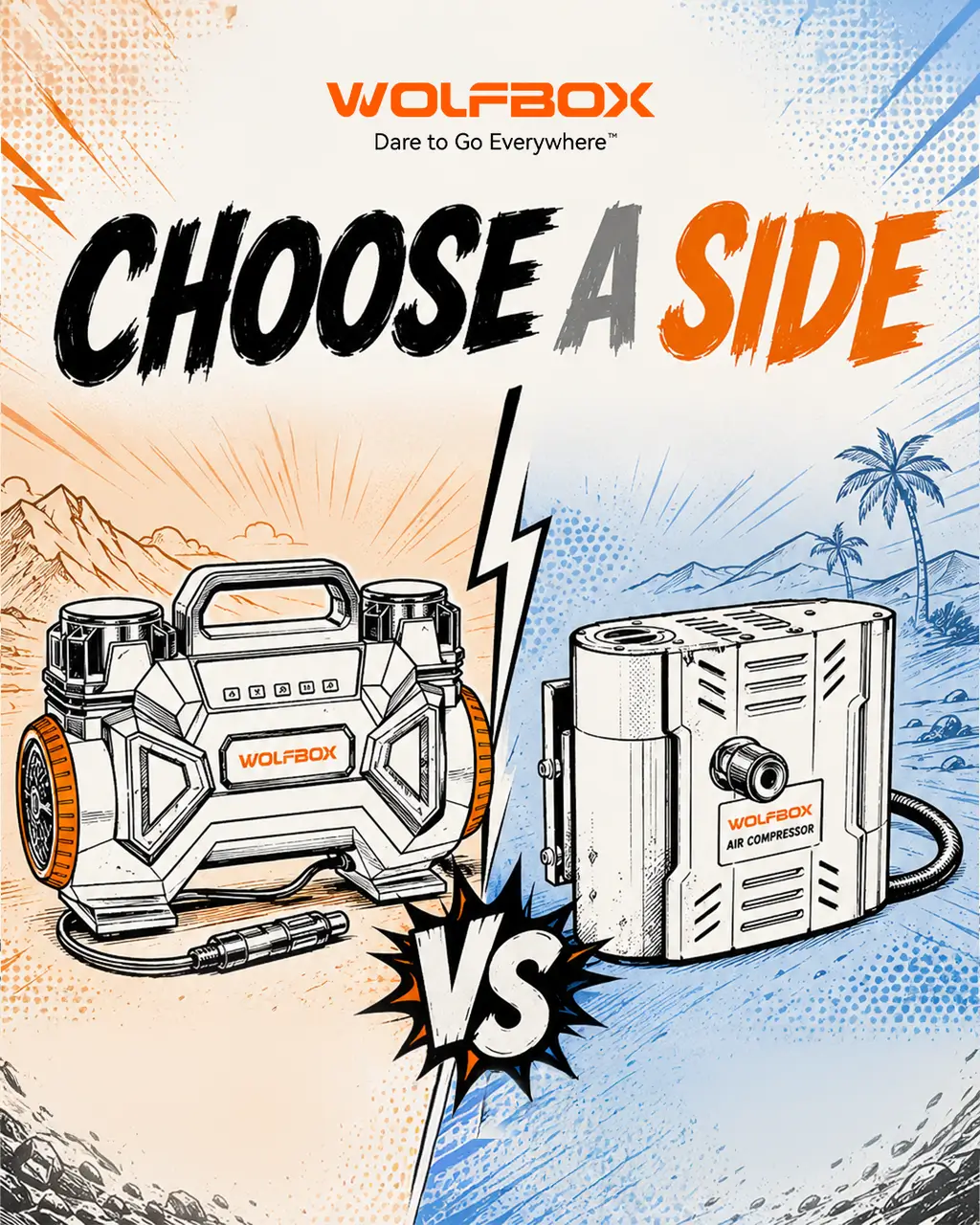 2025 2026 4runner 6th gen Portable vs. Fixed Air Compressors: Which Side Are You On? Wolfbox air compressor