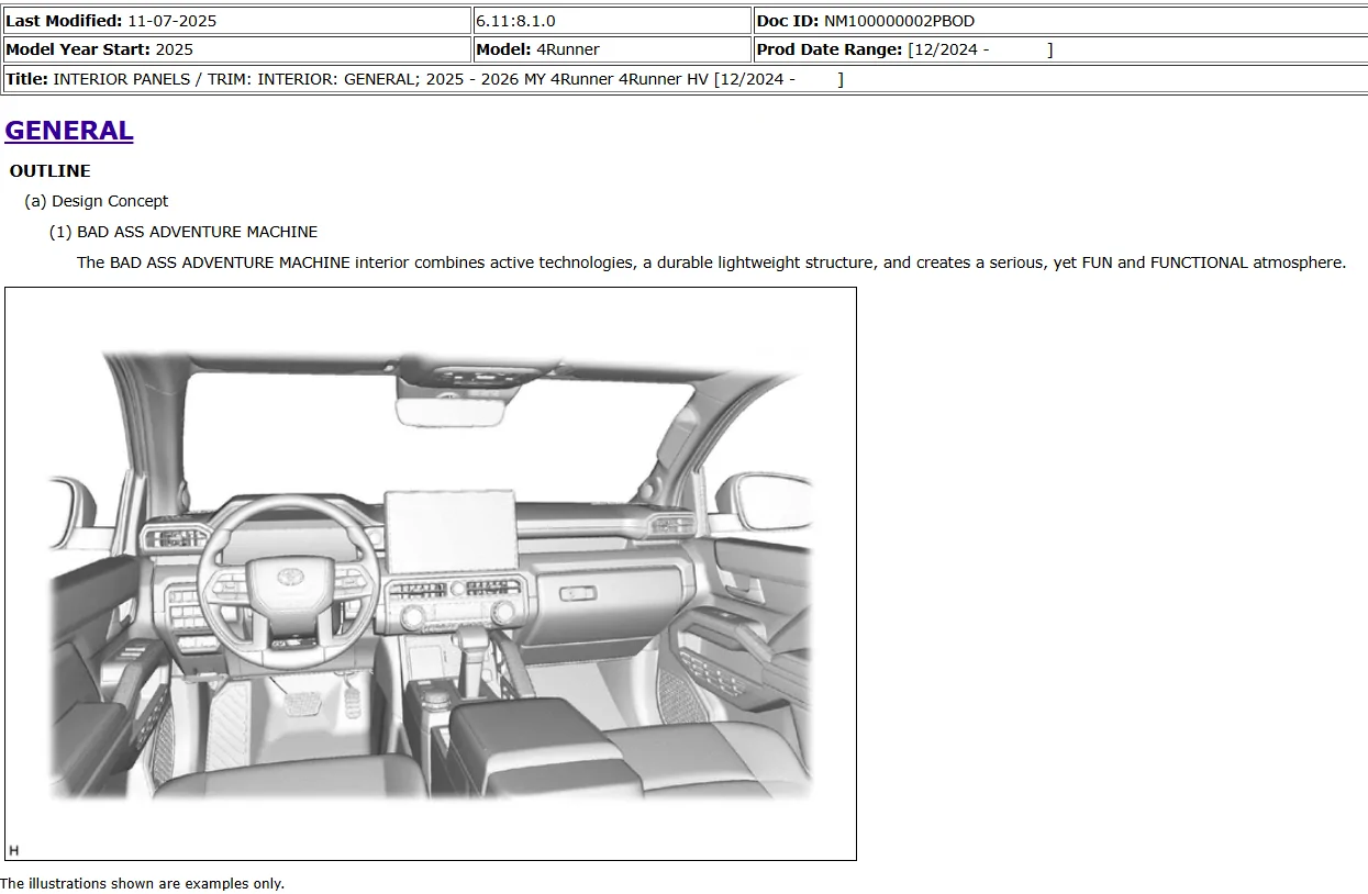 2025 2026 4runner 6th gen "Bad Ass Adventure Machine" - Official Toyota description of 2025/2026 body design choice 1779456993613-a5