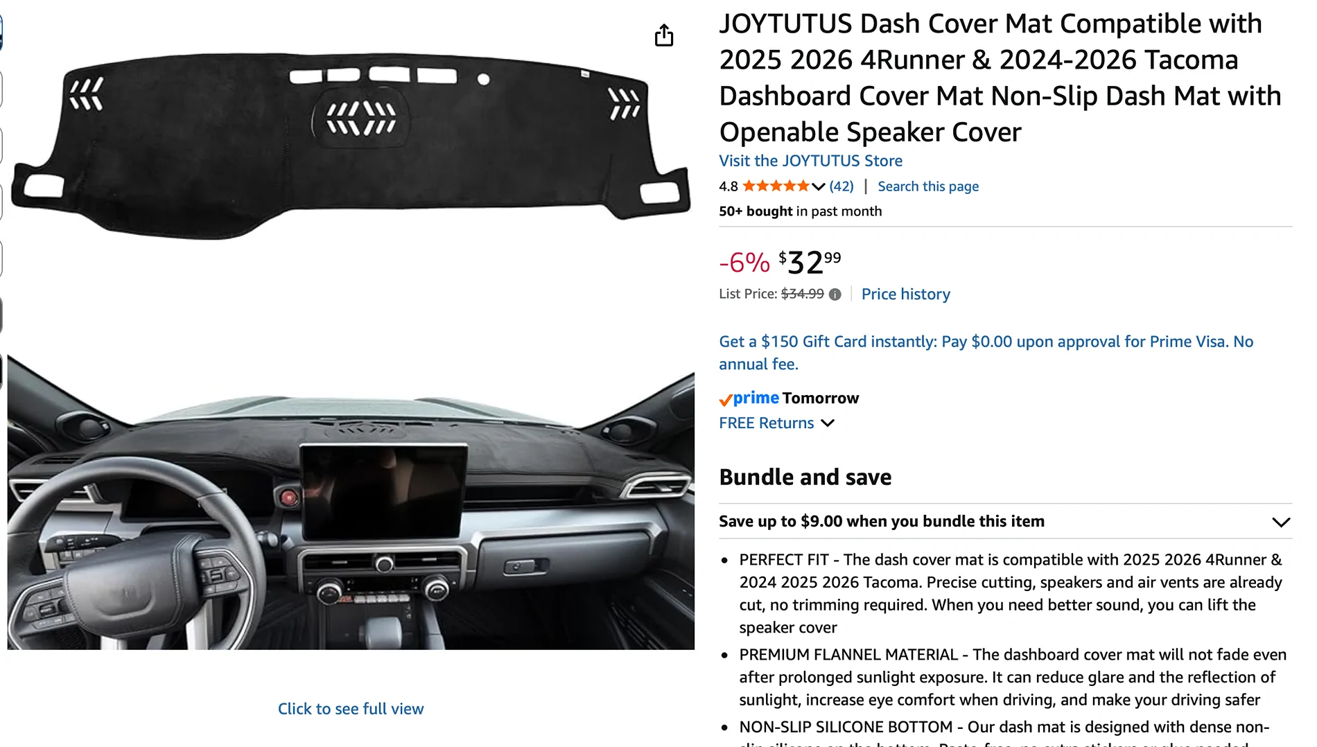 2025 2026 4runner 6th gen Thoughts on dash. Keep or trash Screenshot 2026-05-24 at 11.45.01 AM