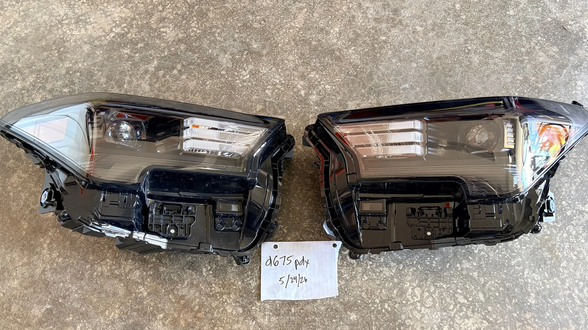 2025 2026 4runner 6th gen FS: Pair of OEM Headlights off TRD ORP IMG_7070