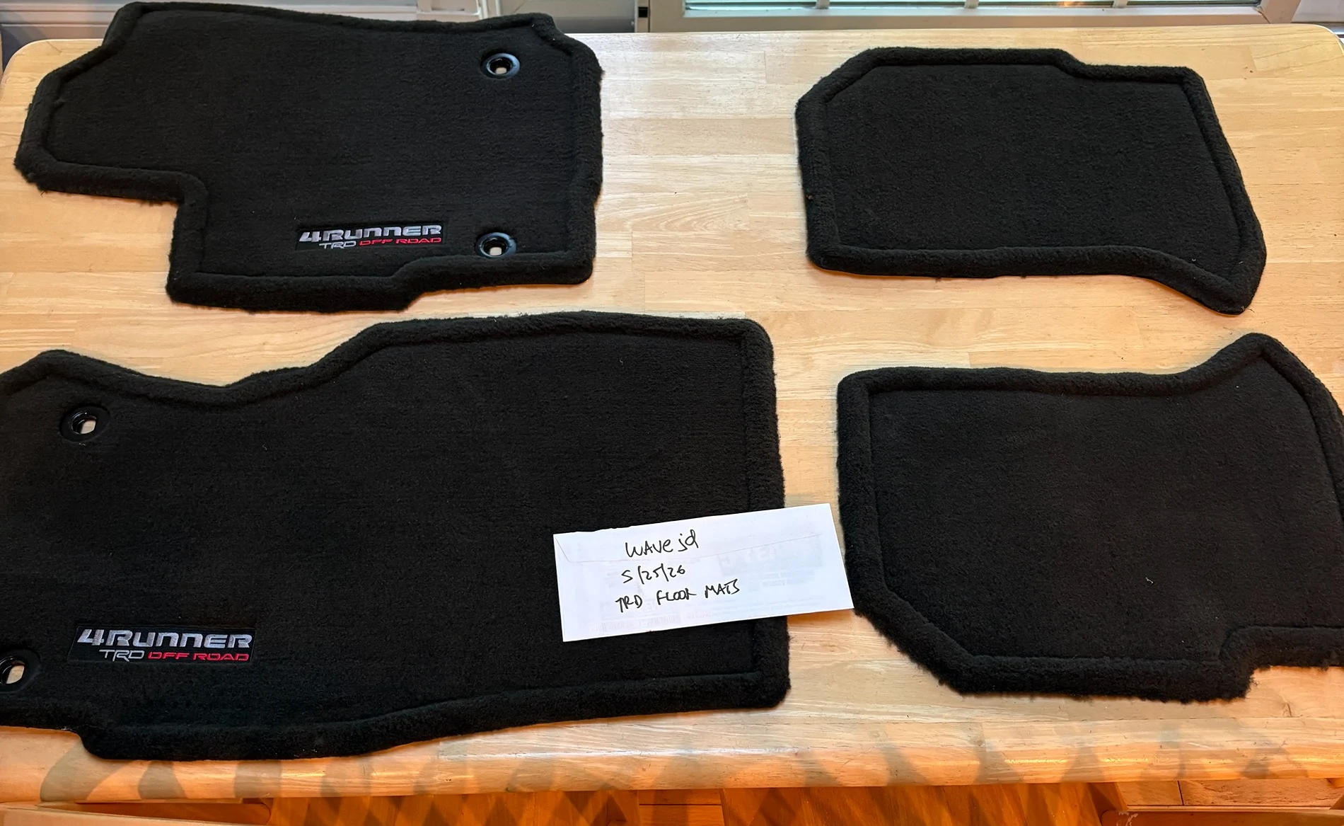 2025 2026 4runner 6th gen WTS - TRD Offroad OEM carpet floor mats - $75 mats