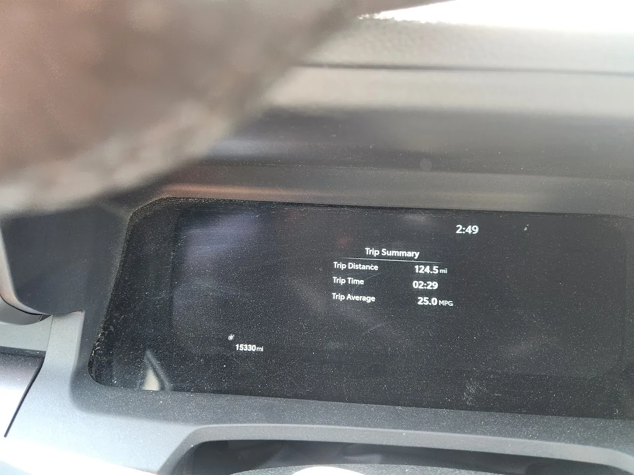2025 2026 4runner 6th gen Gas mileage MPG from 120 journey 20260517_144914