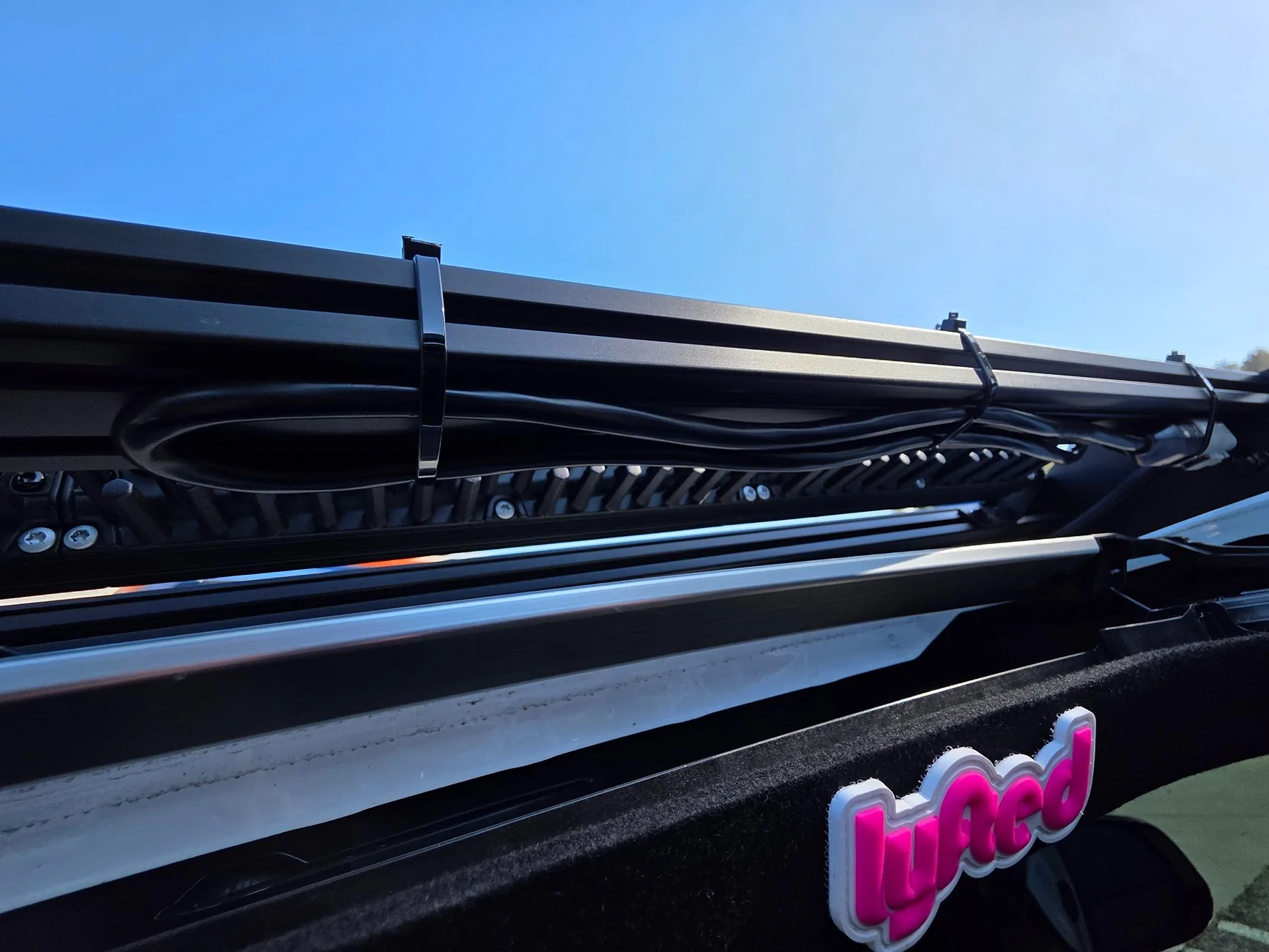 2025 2026 4runner 6th gen Westcott Designs lo pro Roof rack light bar cable management 20260529_165735