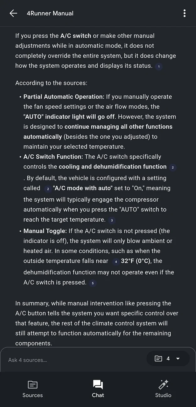 2025 2026 4runner 6th gen AC On switch? Screenshot_20260531_195332_NotebookLM