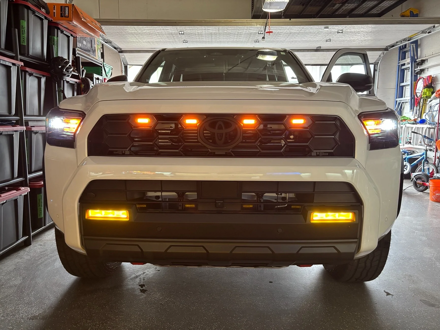 2025 2026 4runner 6th gen Raptor Lights installed on 6th Gen 4Runner grille [DIY video added] IMG_1750