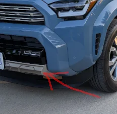 2025 2026 4runner 6th gen Color code lower front bumper on limited bumperscra