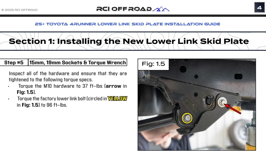 2025 2026 4runner 6th gen List of torque specs for various underbody and/or engine bolts. Torqu
