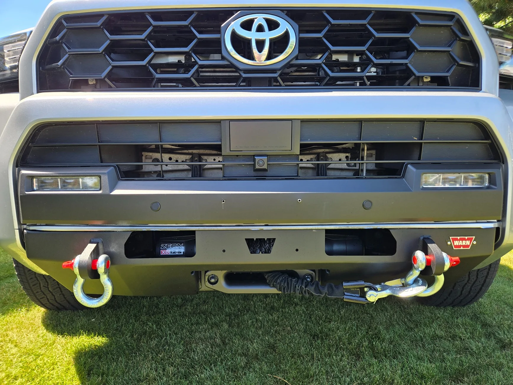 2025 2026 4runner 6th gen Warn Semi Hidden Winch Mount installed 20260613_121421