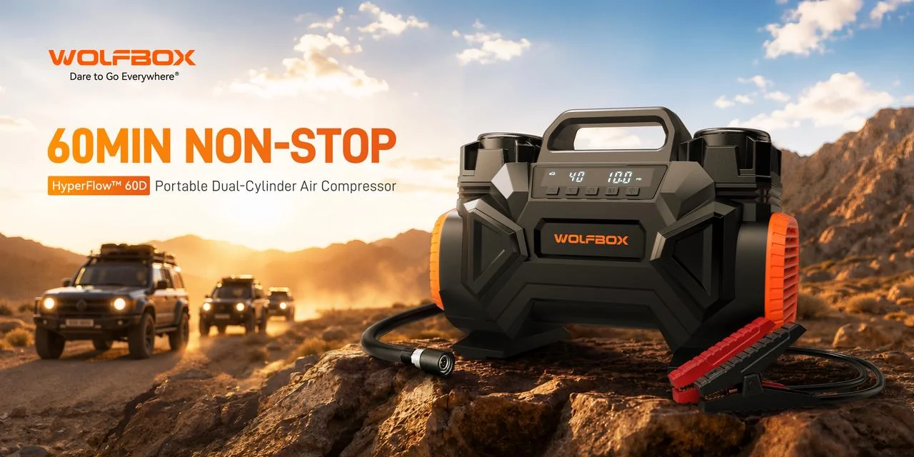 2025 2026 4runner 6th gen Behold! Here Comes Wolfbox HyperFlow 60D Air Compressor! 1280X1280