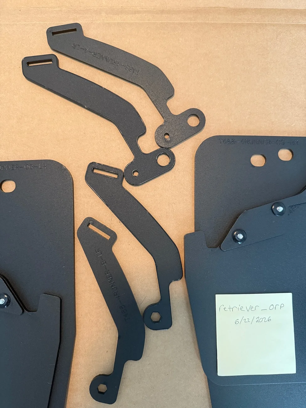 2025 2026 4runner 6th gen RokBlokz Rally Mud Flaps (Black Logo) IMG_1005
