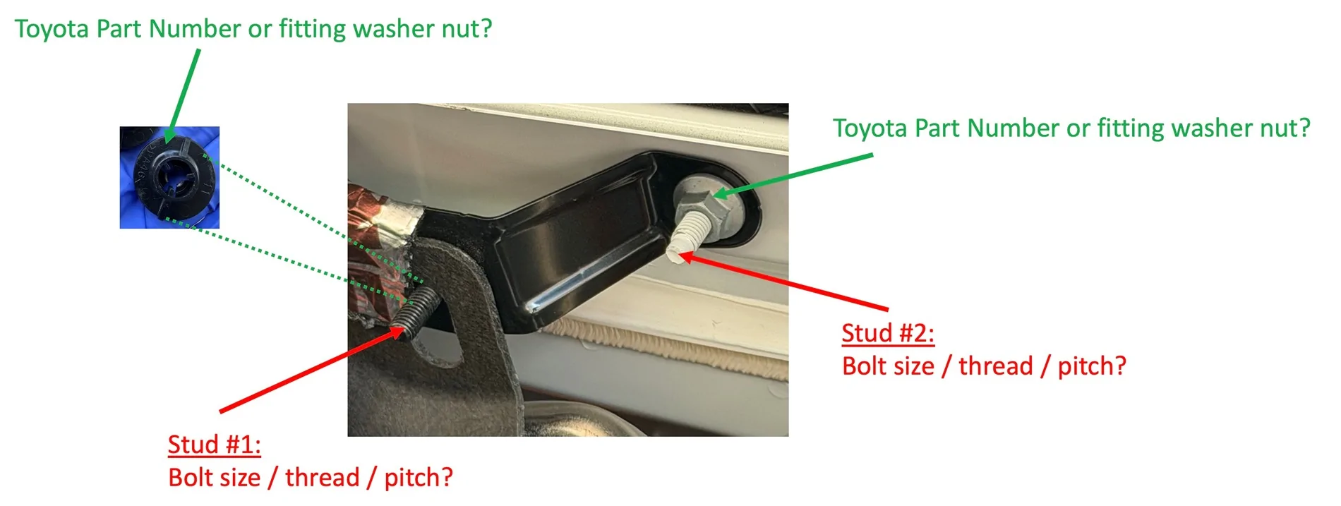 2025 2026 4runner 6th gen Odd rattle on driver's side - can't tell where it's from. Toyota Acoustic Shield Studs