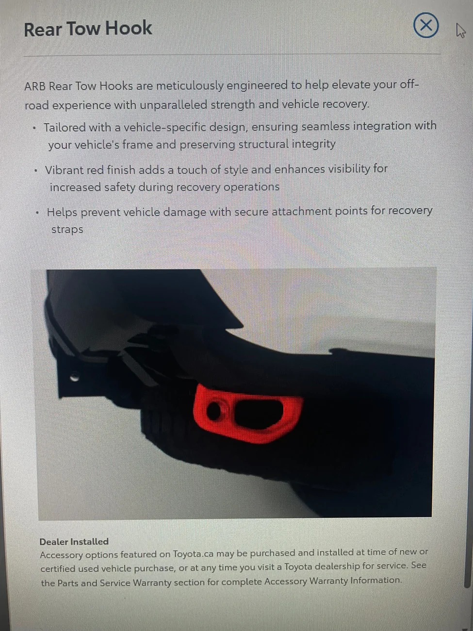 2025 2026 4runner 6th gen Rear recovery hook - part number: PT974-89251-03 (how to buy in Canada)? 1782556921383-da