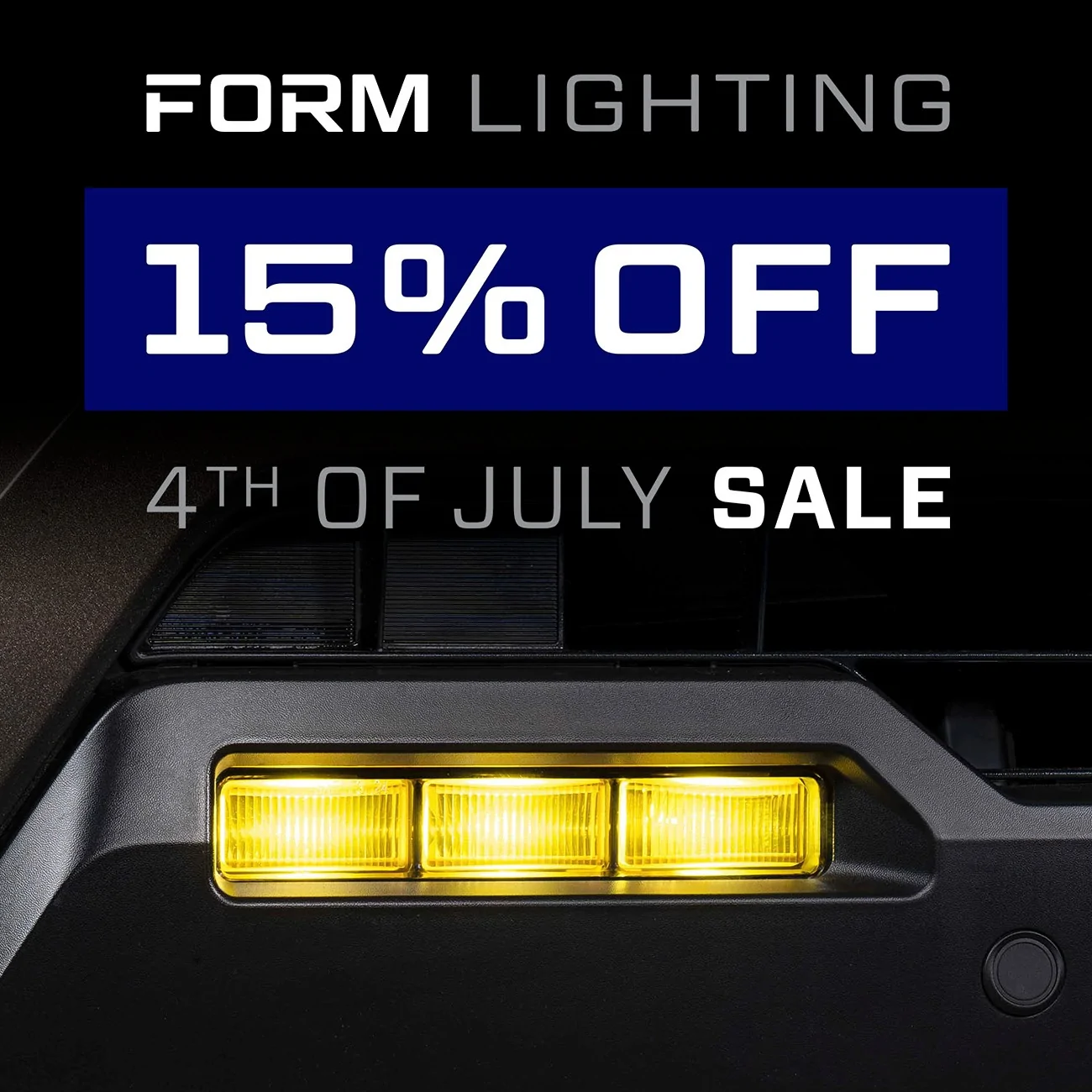 2025 2026 4runner 6th gen HUGE Diode Dynamics and Form Lighting 4th of July Sale! Form 4th of July Sale - Ambassador Graphic - Square - Fog Lights