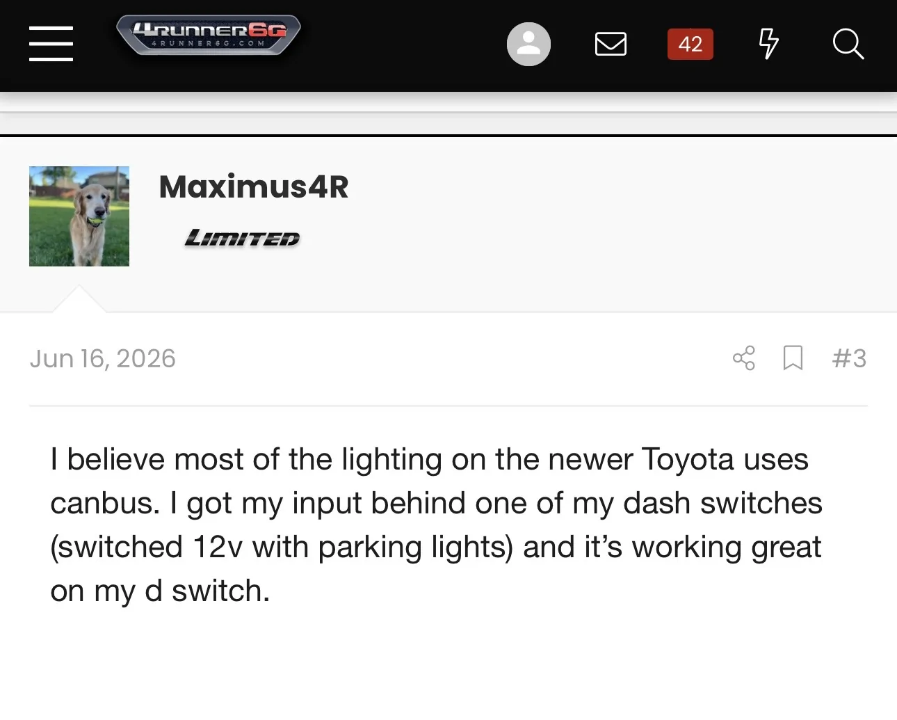 2025 2026 4runner 6th gen Parking light wire and Dome light/ courtesy door light wire location for trigger wires? IMG_2480