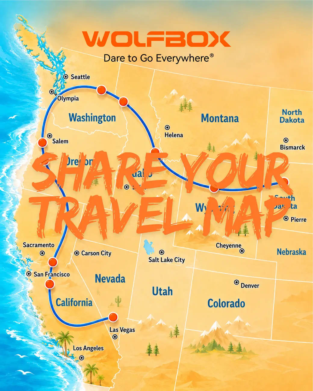 2025 2026 4runner 6th gen Independence Day Giveaway! Show Us Your Road Trip Map & Win a Wolfbox Jump Starter with Tire Inflator Share your travel ma