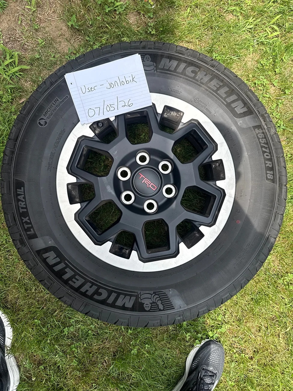 2025 2026 4runner 6th gen “Michelin LTX A/T 2 Take-Offs – 265/70R18.   (600 miles) imag