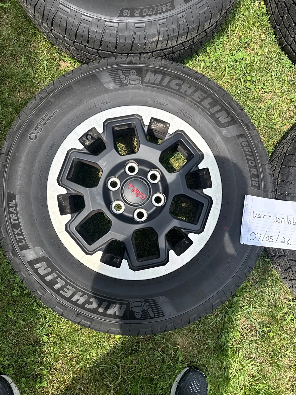 2025 2026 4runner 6th gen “Michelin LTX A/T 2 Take-Offs – 265/70R18.   (600 miles) imag