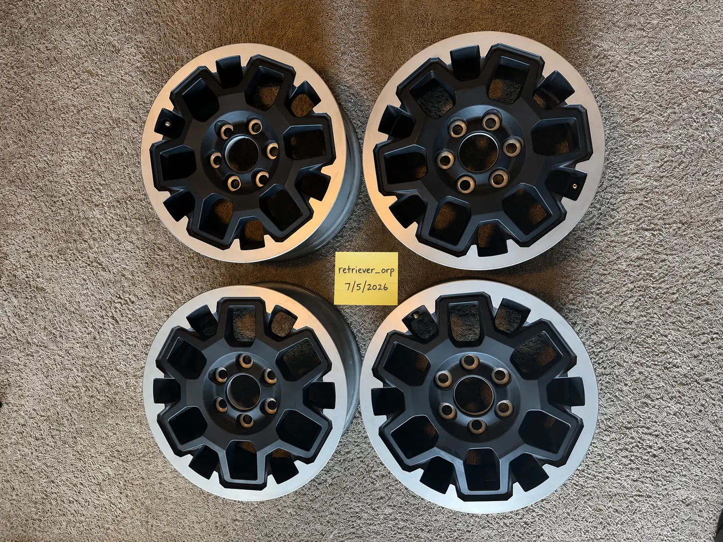 2025 2026 4runner 6th gen 2026 4Runner TRD Off Road Rims (6k miles, $500 OBO) rims1