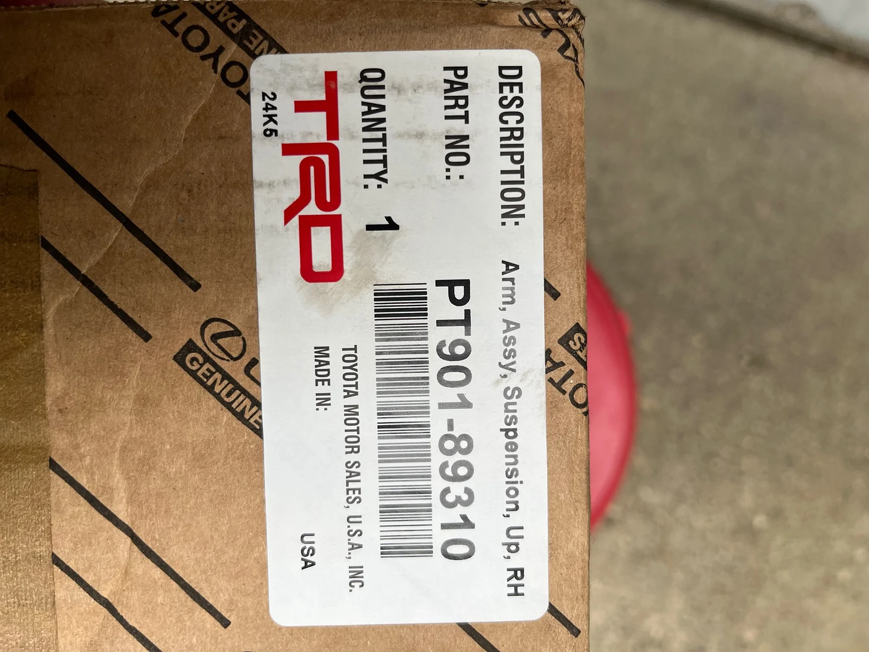2025 2026 4runner 6th gen Brand New TRD Upper Control Arms - SILVER IMG_4251