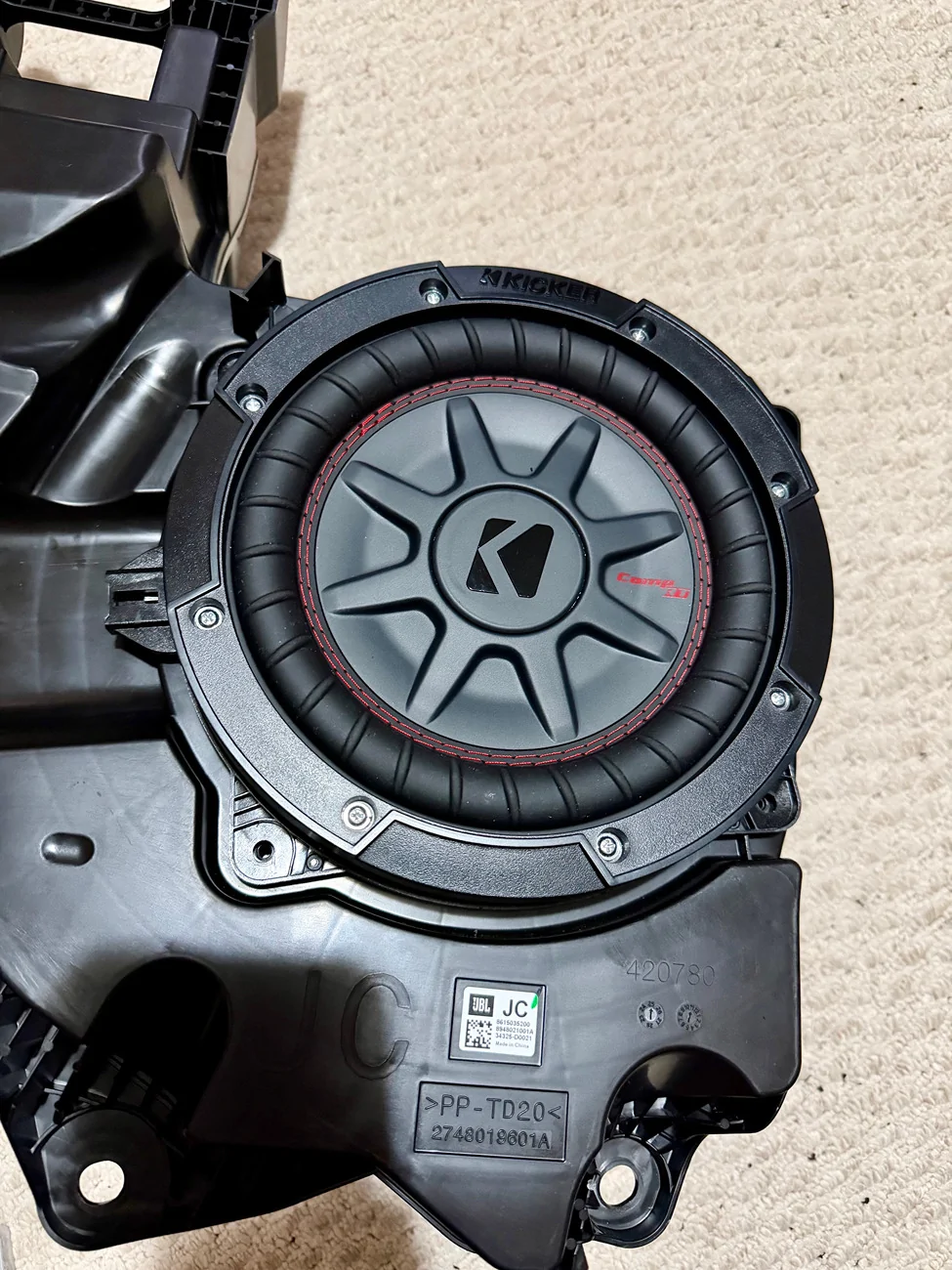 2025 2026 4runner 6th gen OEM Subwoofer Upgrade Finished! (Kicker Sub Replacement) IMG_6047