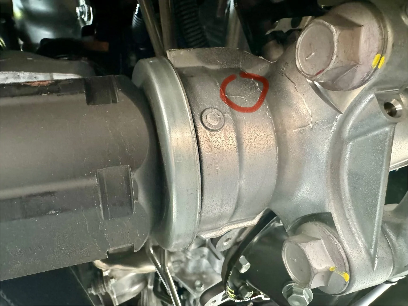 2025 2026 4runner 6th gen Small Crack Discovered While Doing Oil Change IMG_9943
