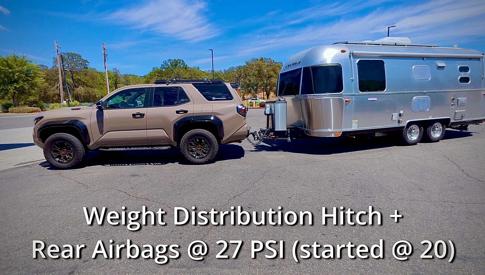2025 2026 4runner 6th gen TRD Pro Towing 23’ Airstream to Up to Tahoe NF IMG_4482